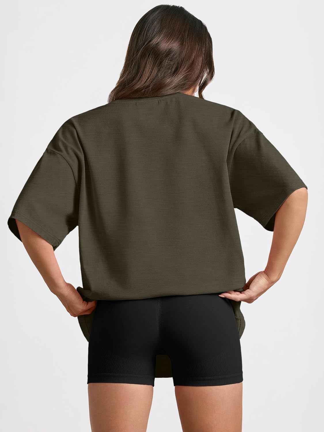 Trendy Queen Womens Oversized Summer T Shirts Fashion Workout Plus Size Tops Short Sleeve Beach Vacation Gym Clothes 2025