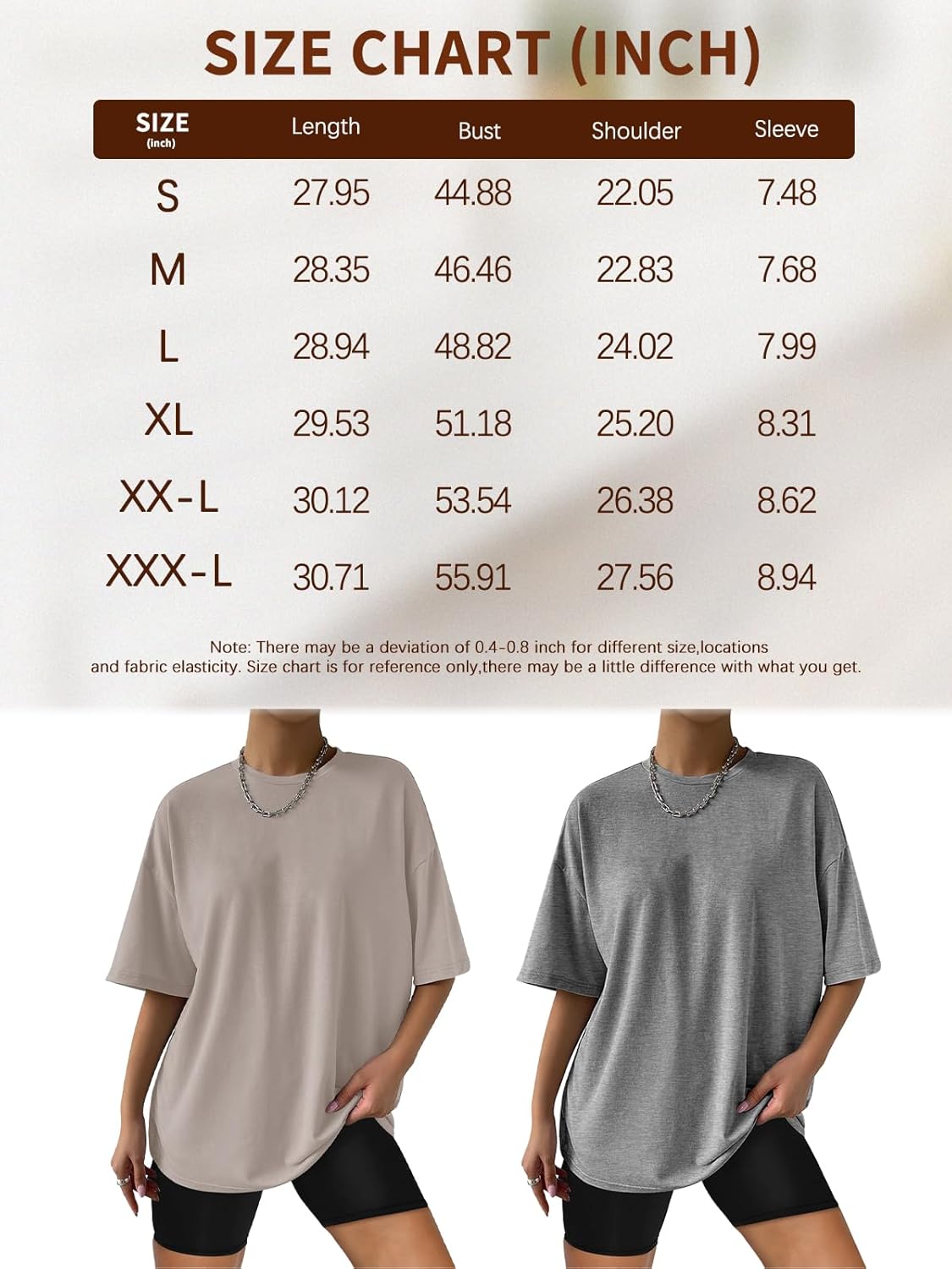 Trendy Queen Womens Oversized Summer T Shirts Fashion Workout Plus Size Tops Short Sleeve Beach Vacation Gym Clothes 2025