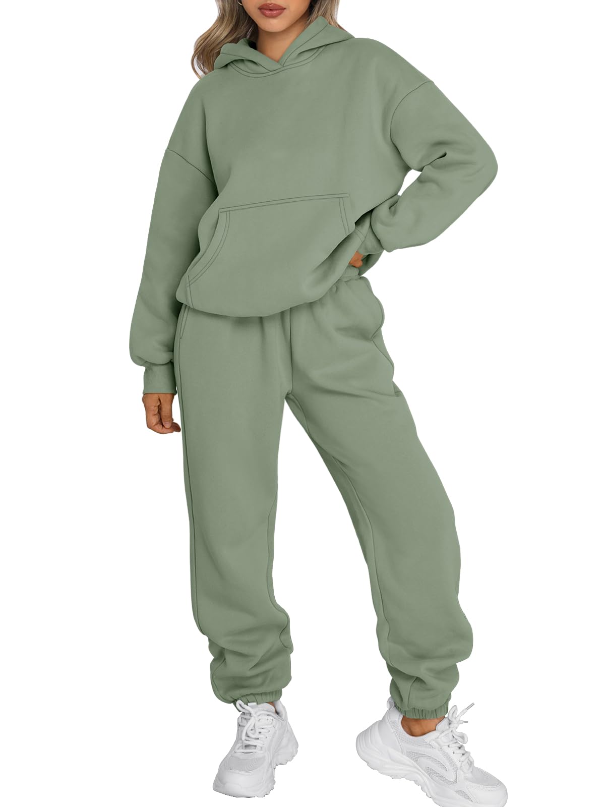 Trendy Queen Sweatsuits Women 2 Piece Outfit Two Piece Lounge Sets Hoodies and Sweatpants Fall Fashion Clothes 2025 Tracksuit