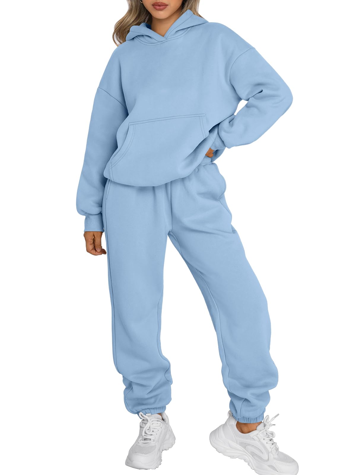 Trendy Queen Sweatsuits Women 2 Piece Outfit Two Piece Lounge Sets Hoodies and Sweatpants Fall Fashion Clothes 2025 Tracksuit