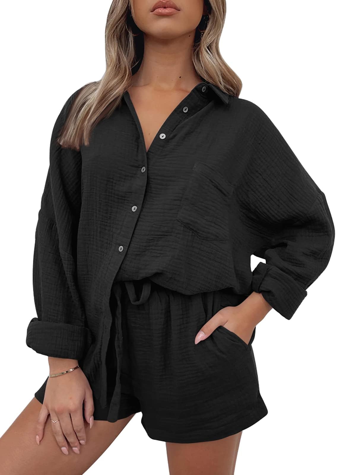 Trendy Queen Two Piece Sets For Women Summer Short Sets Beach Vcation Lounge Pajama 2 Piece Spring Outfits Fashion 2025