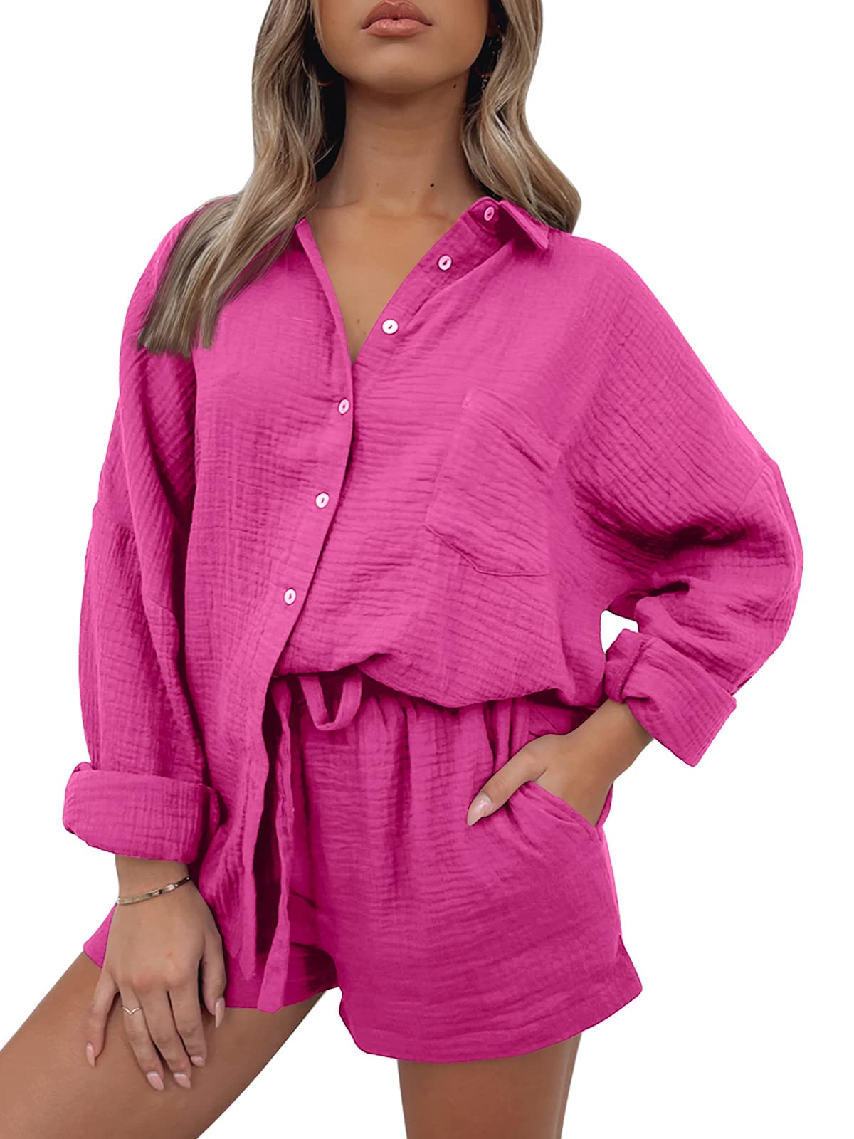 Trendy Queen Two Piece Sets For Women Summer Short Sets Beach Vcation Lounge Pajama 2 Piece Spring Outfits Fashion 2025